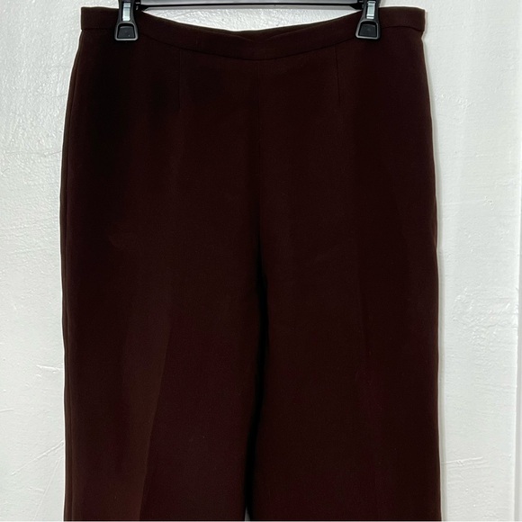 Le Suit Essentials Suit Slacks, Fully Lined, Concealed Side Zipper, Brown, Sz 8 - Picture 6 of 6